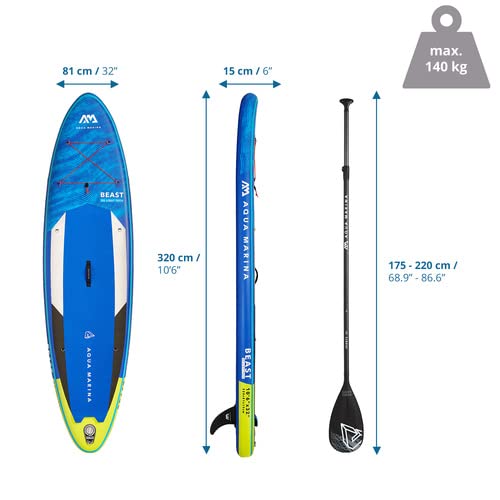 【Sports&Outdoors】Stand Up Paddle Board - BEAST 10'6 - Inflatable SUP Package
