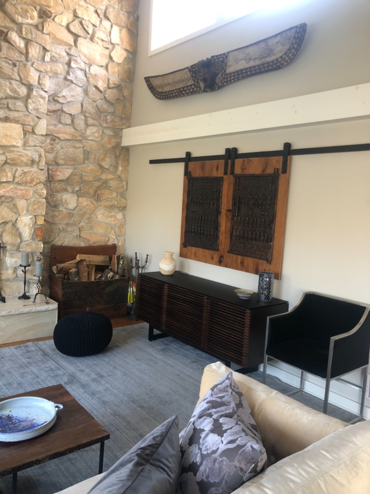 【Furniture】BDI Corridor 8177 Triple-Width Media Console with Drawer, Charcoal