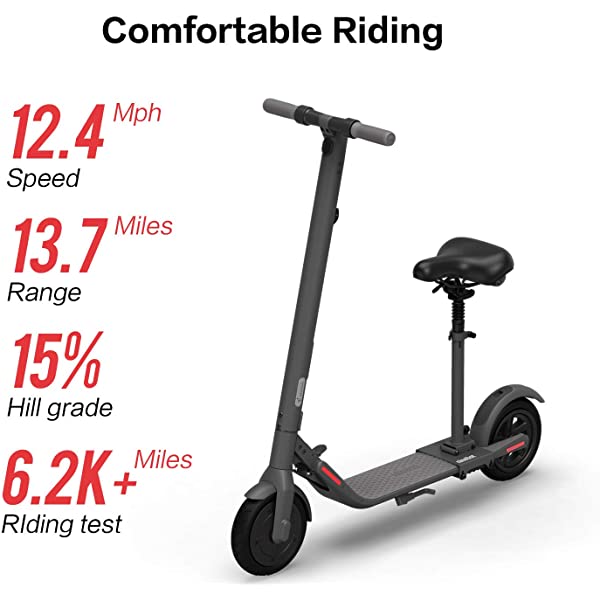 Segway Ninebot E22 E45 Electric Kick Scooter, Upgraded Motor Power, 9-inch Dual Density Tires, Lightweight and Foldable