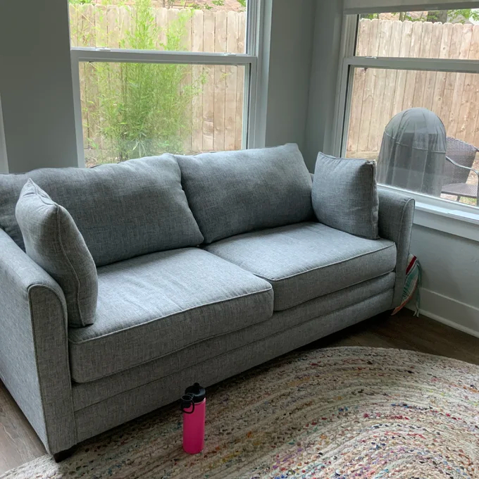 【Furniture】Lourenco 77'' Upholstered Sleeper Sofa