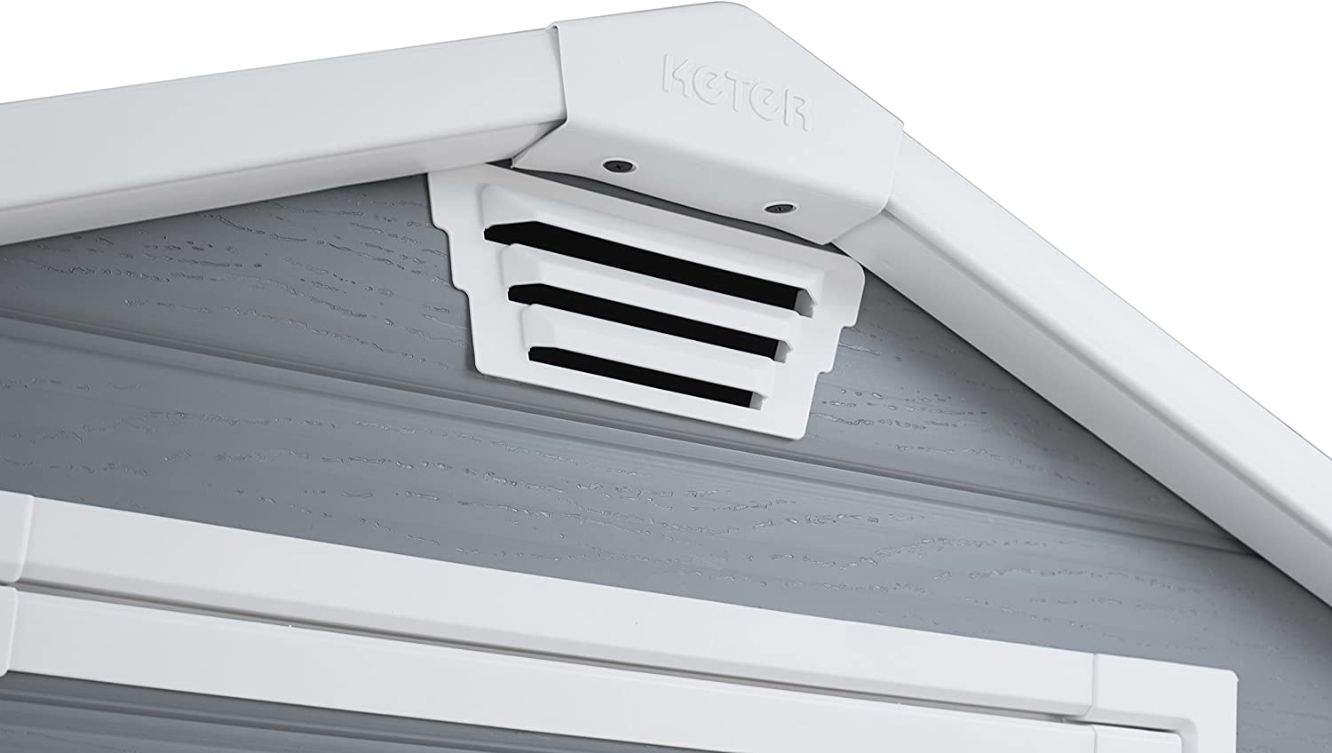 Manor Outdoor Garden Storage Shed, Grey, 4 x 3 ft