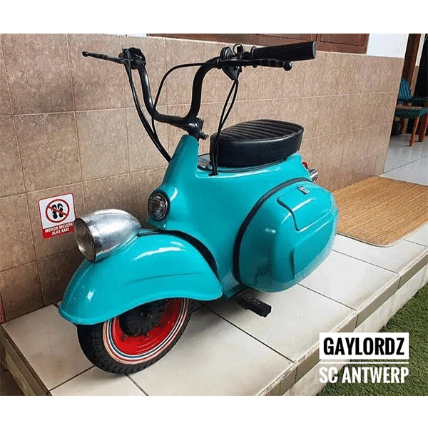 Imported Biagio Vespa modified mini scooter turtle 50cc electric spray water-cooled scooter