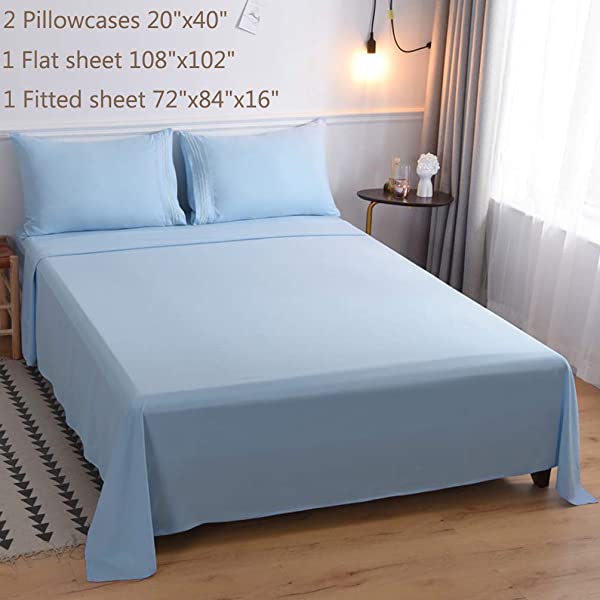 LBRO2M Bed Sheet Set Queen Size 16 Inches Deep Pocket 1800 Thread Count 100% Microfiber Sheet,Bedding Super Soft Comfortable, Cool Warm,4 Piece（Dark Grey） Dark Grey Queen